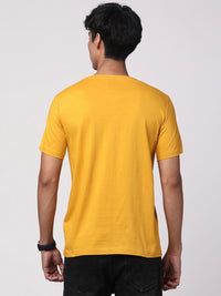 ADRO Men Typography Printed Round Neck Cotton T-shirt