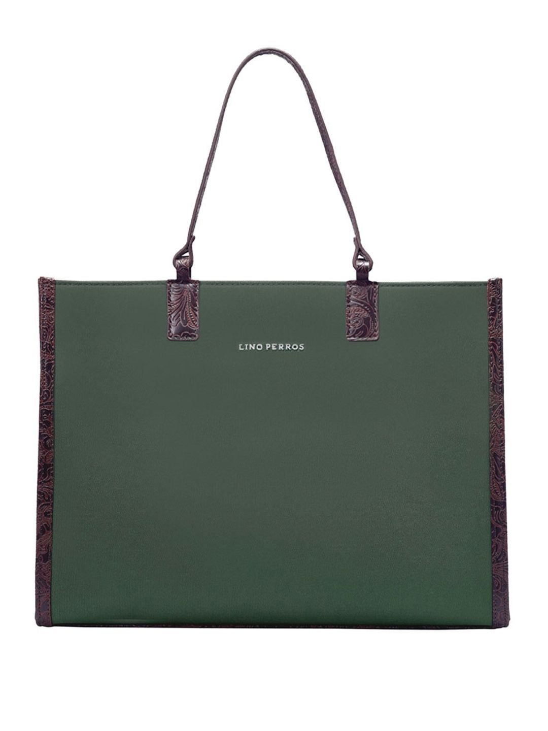 Lino Perros Structured Shoulder Bag With Padded Laptop Sleeve