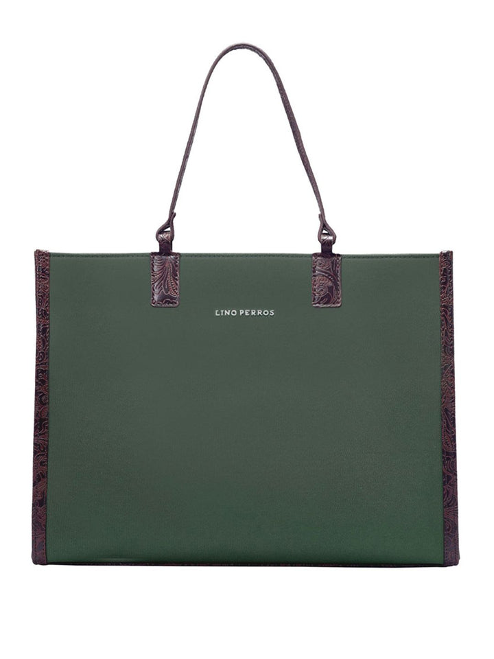 Lino Perros Structured Shoulder Bag With Padded Laptop Sleeve