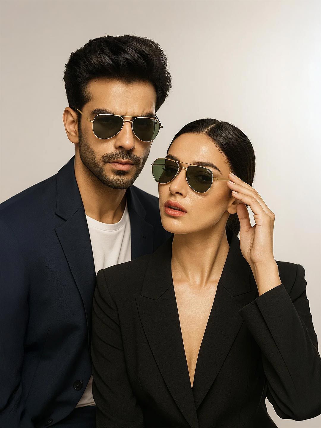 Idee Unisex Aviator Sunglasses dengan Lensa Dilindungi UV