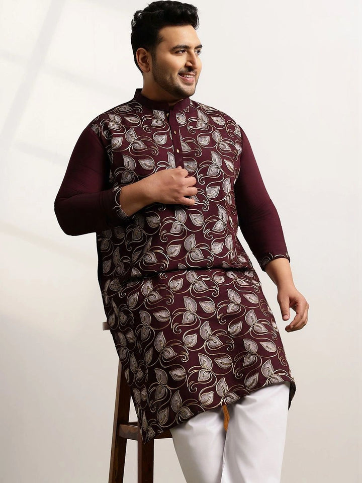 SOJANYA PLUS Men Ethnic Motifs Printed Regular Kurta with Trousers