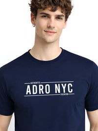 ADRO Men Typography Printed T-shirt