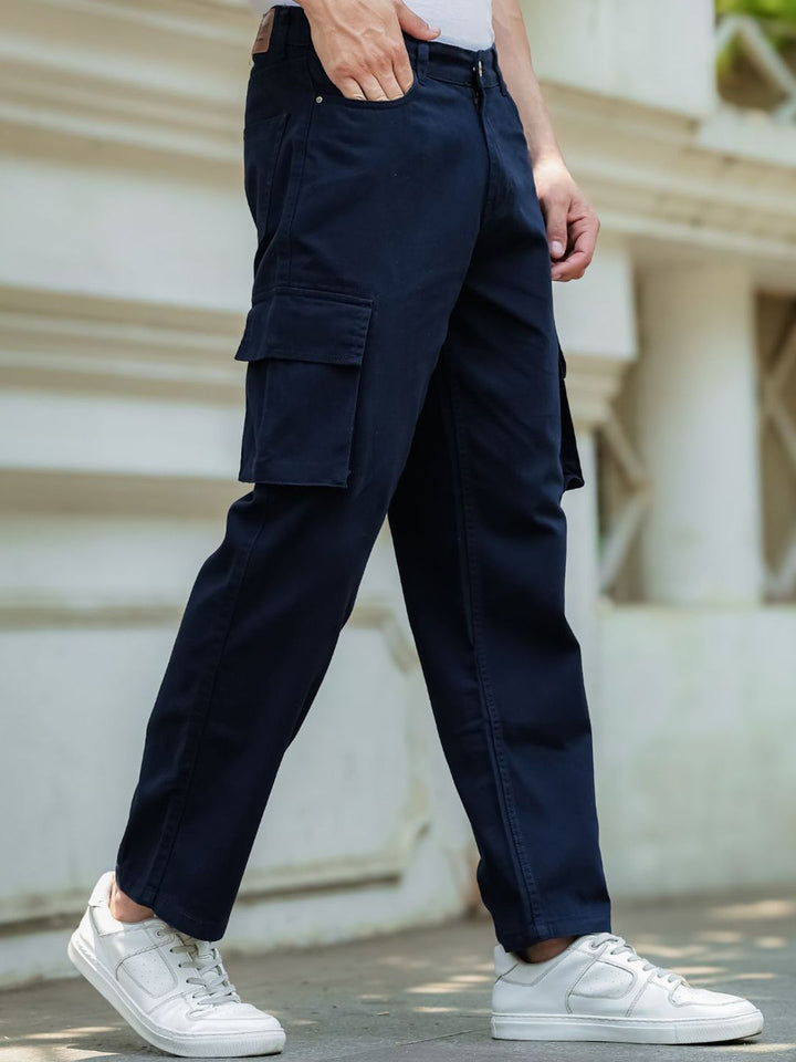 Eszett Men Easy Wash Cargos Trousers