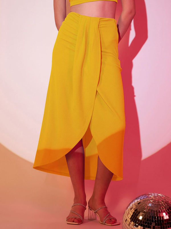 Berrylush High Rise Tulip Maxi Skirt