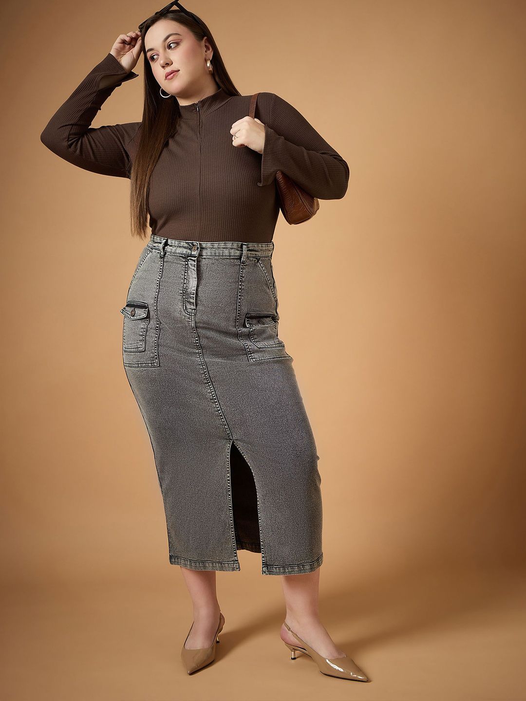 SASSAFRAS Curve Slit Sleeve Top