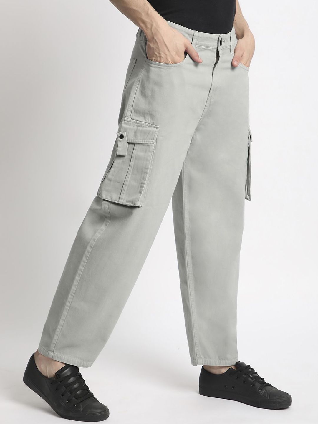 Bene Kleed Men Classic Loose Fit Cargos Trouser