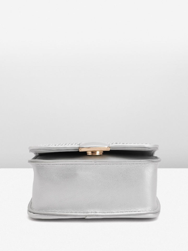 DressBerry Textured Structured Satchel