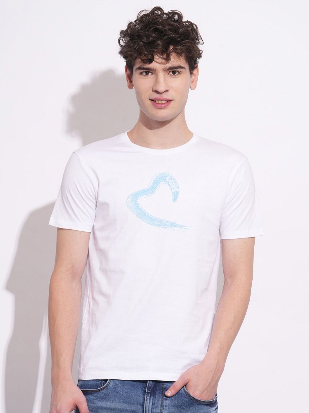 Being Human Men Graphic Printed Round Neck Cotton Slim Fit T-shirt