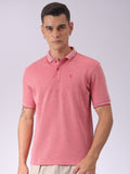 The Indian Garage Co Men Solid Polo Collar T-shirt