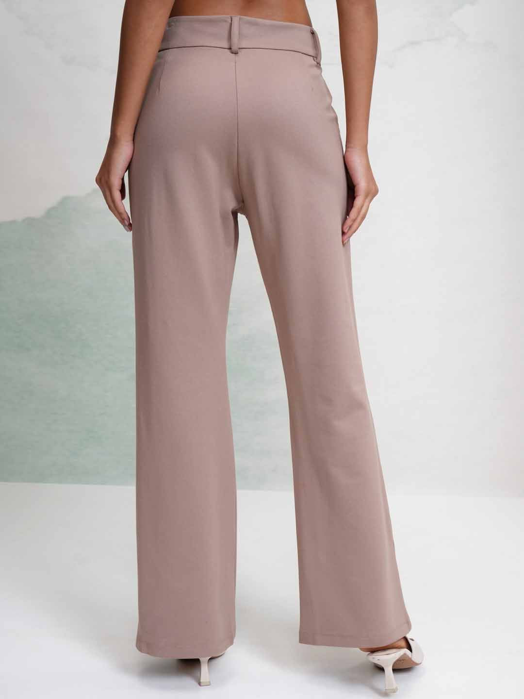 Street By Tokyo Talkies Women High-Rise Flared Trousers