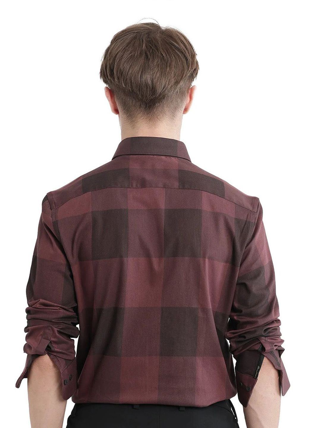 RARE RABBIT Men Comfort Opaque Checked Casual Shirt