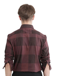 RARE RABBIT Men Comfort Opaque Checked Casual Shirt
