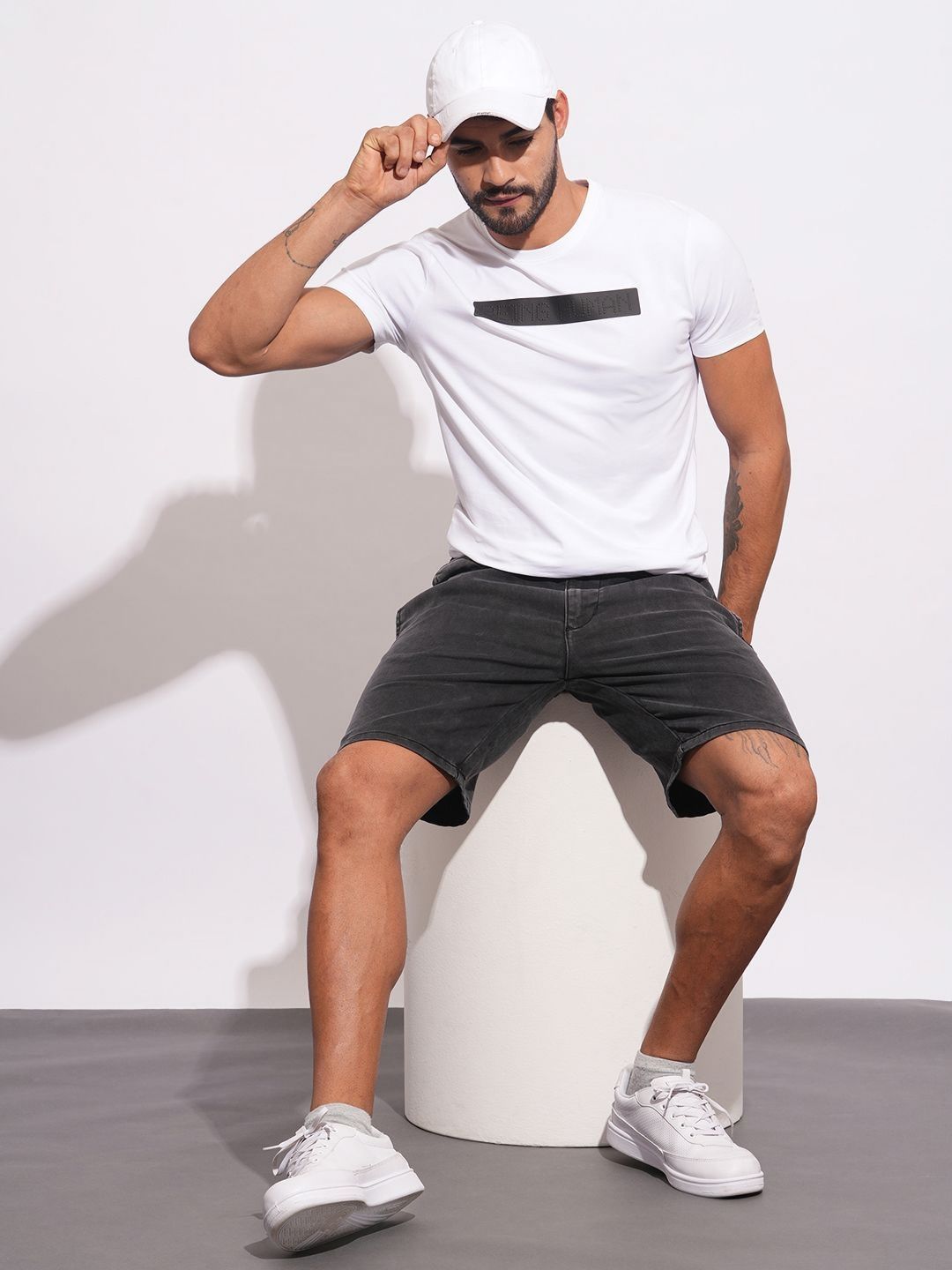 Being Human Men Brand Logo Printed Slim Fit T-shirt