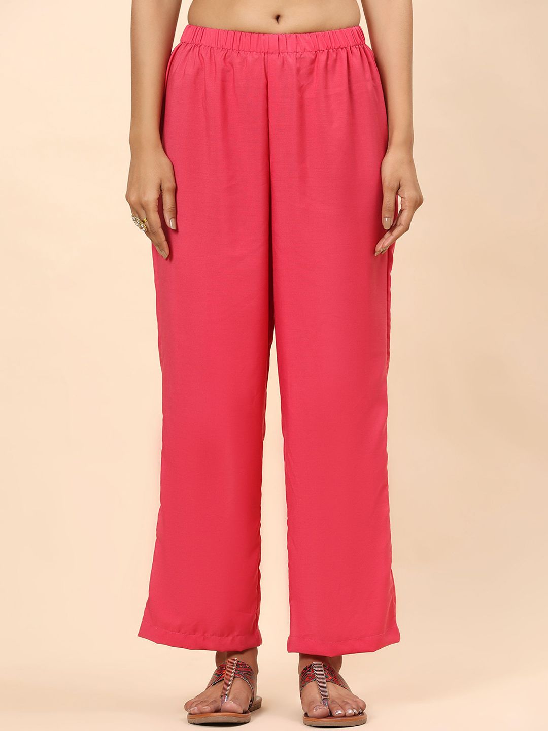 Mamicha Women Bandhani Printed Regular Sequinned Pure Cotton Kurta with Trousers & With Dupatta