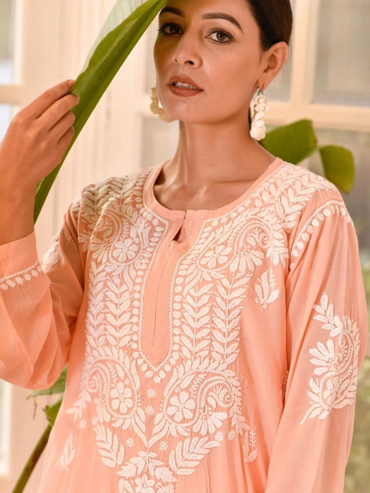 House of Chikankari Women Ethnic Motifs Embroidered Chikankari Kurta