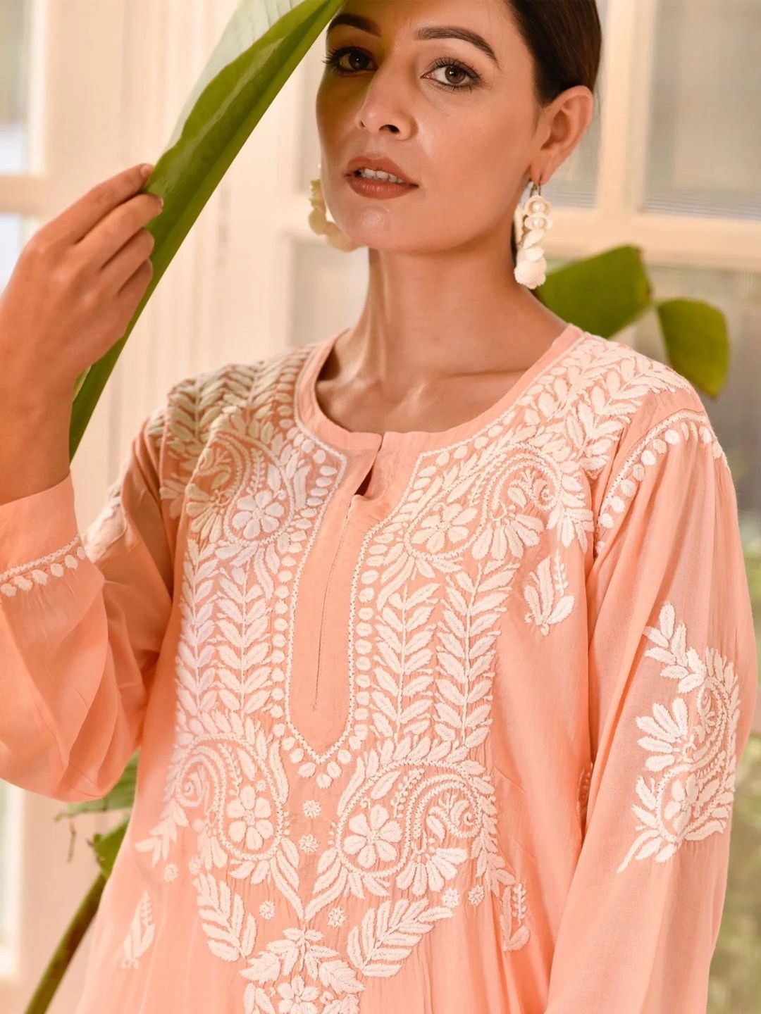 House of Chikankari Women Ethnic Motifs Embroidered Chikankari Kurta