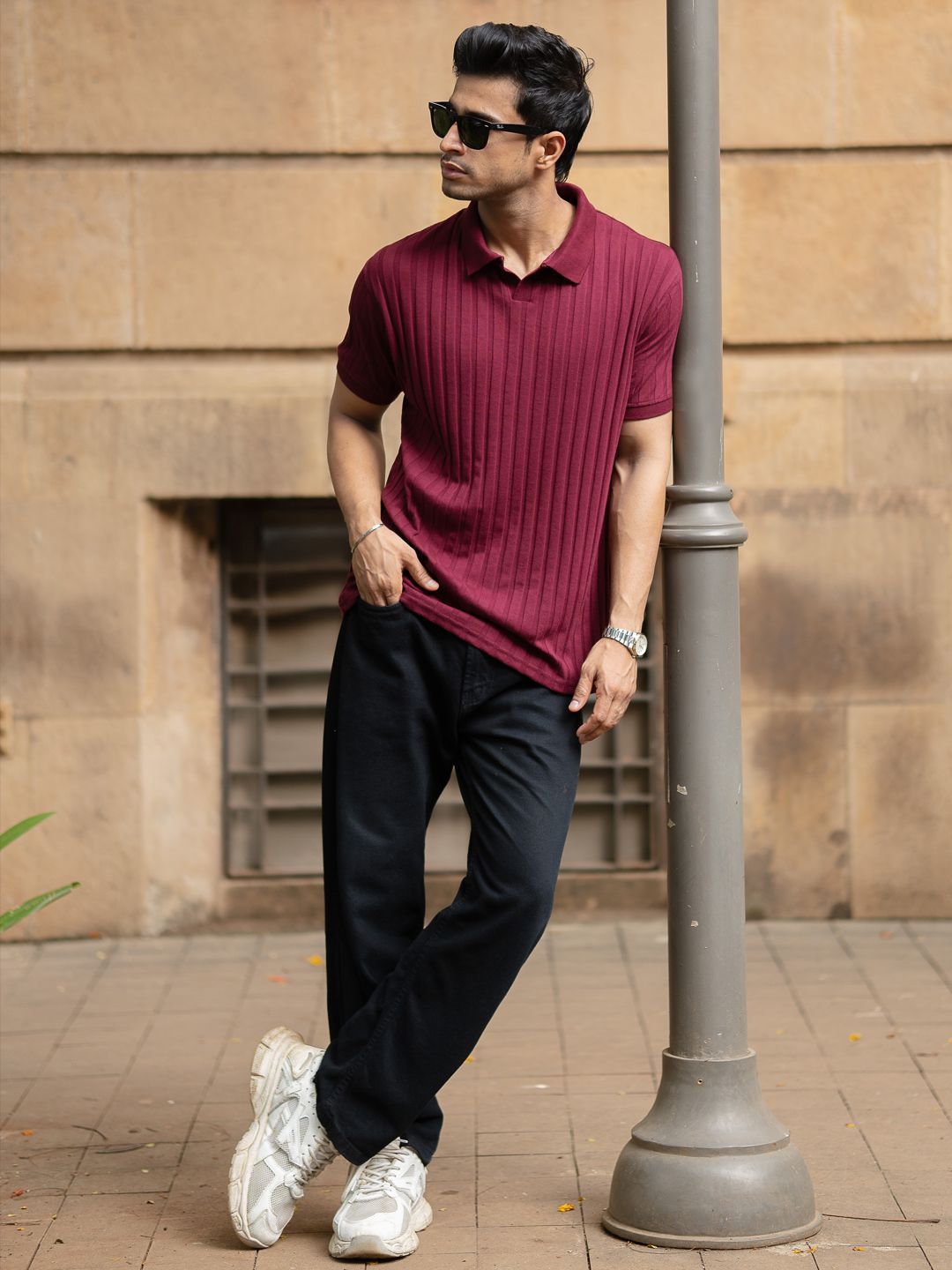 T-shirt kolar PowerLook SS25 Reka Bentuk Diri