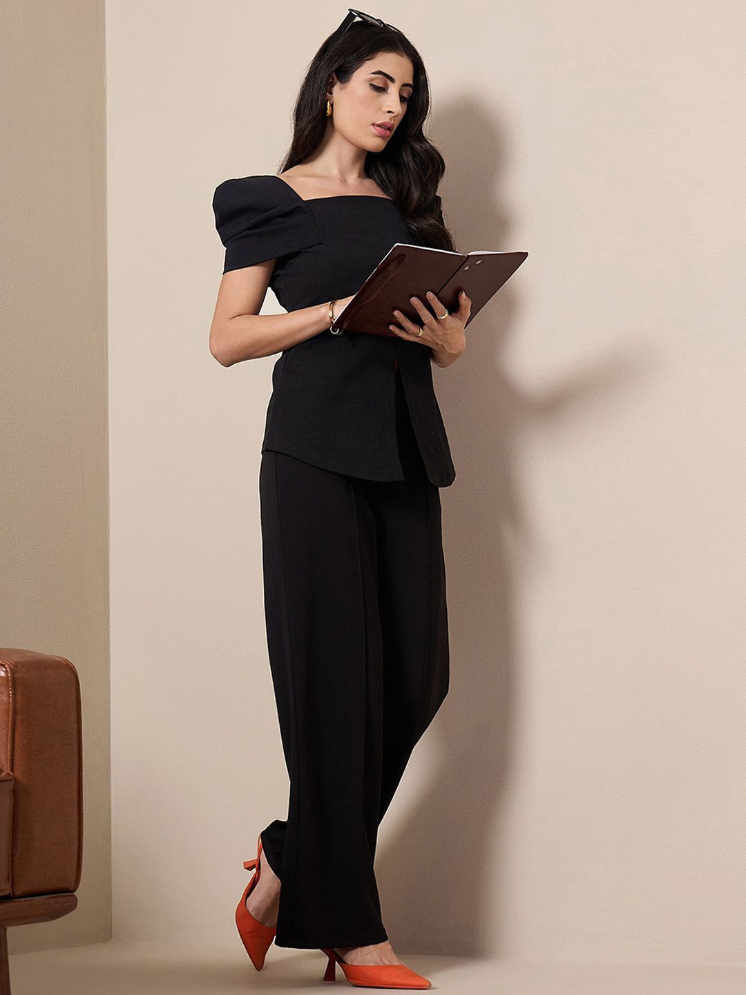 SASSAFRAS worklyf Women Relaxed Straight Leg Trousers