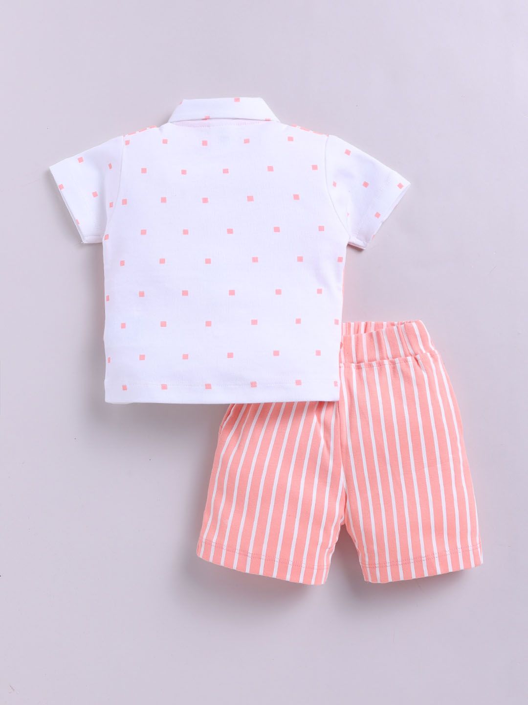 Moms Love Infant Boys Striped Pure Cotton Clothing Set