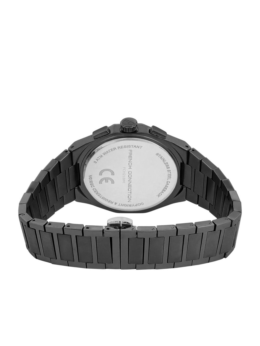 French Connection Men  Bracelet Style Straps Analogue Multi Function Watch FCH21BM