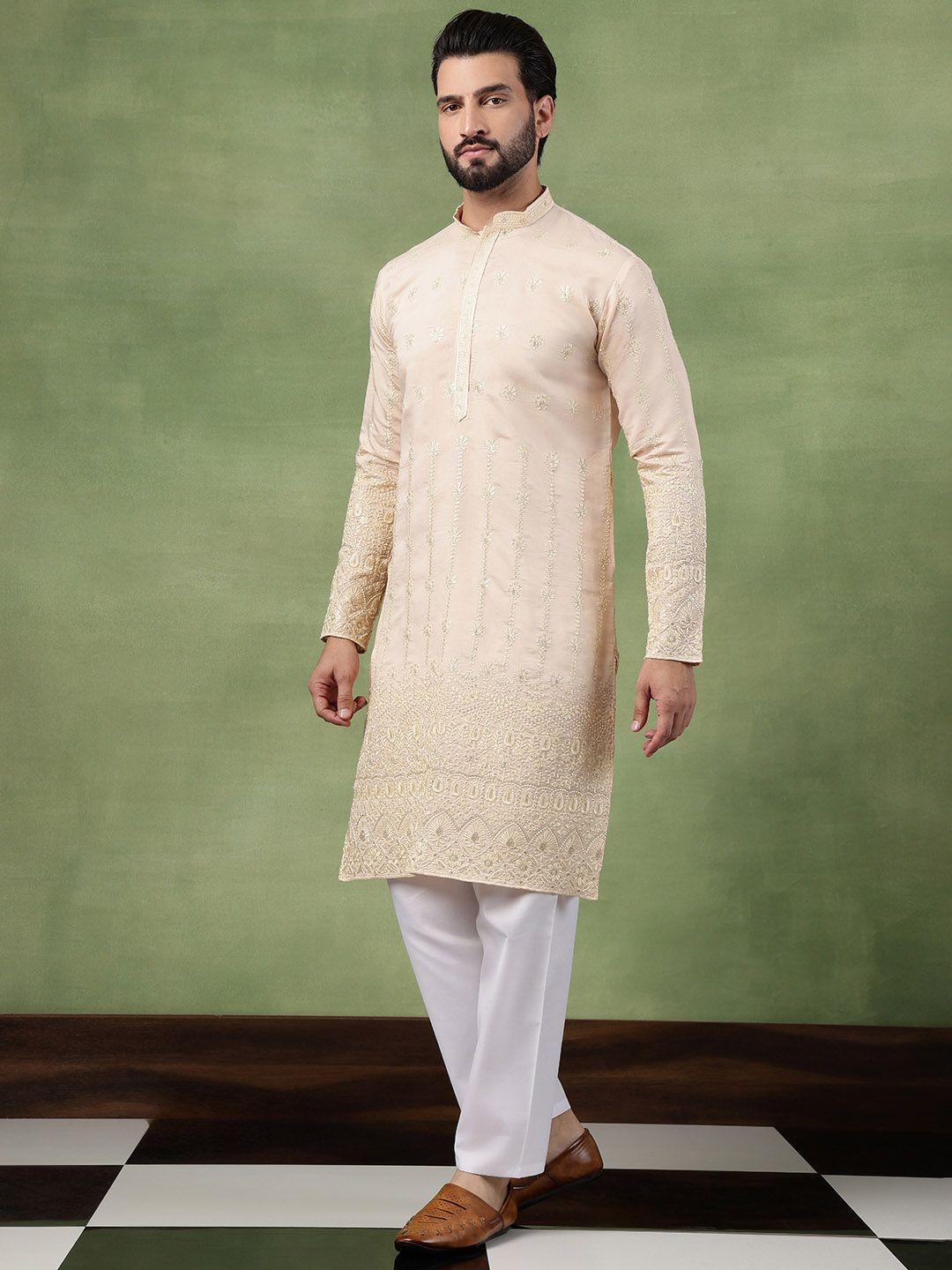 SOJANYA Kurta Labuci Sulam Lelaki