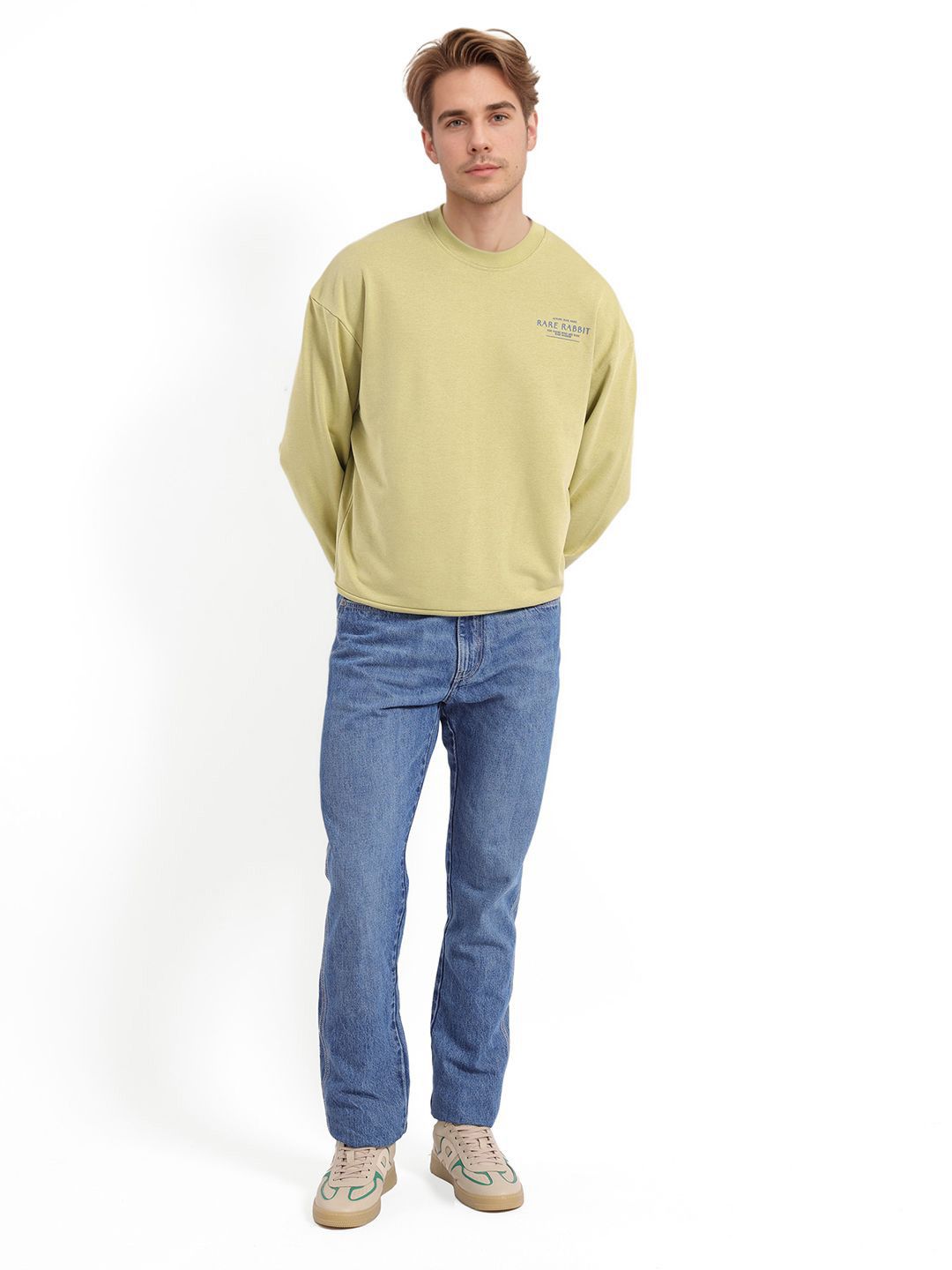 RARE RABBIT Men Cotton Sweatshirt