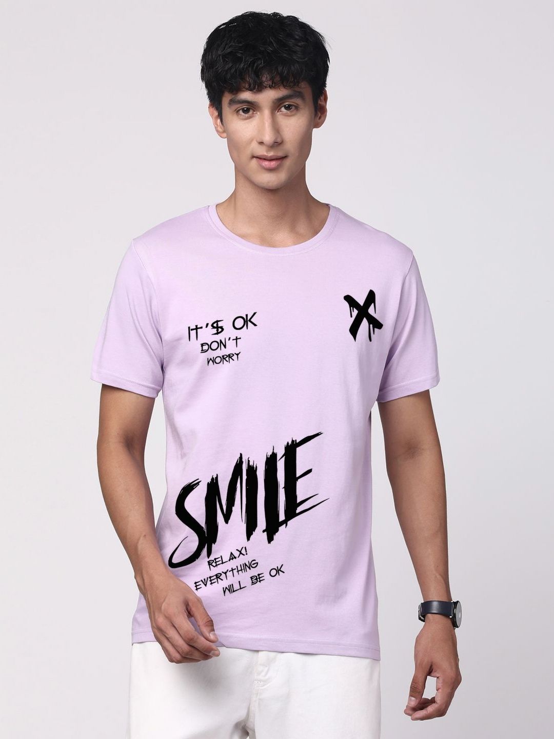 ADRO Men Graphic Printed Round Neck Cotton T-shirt