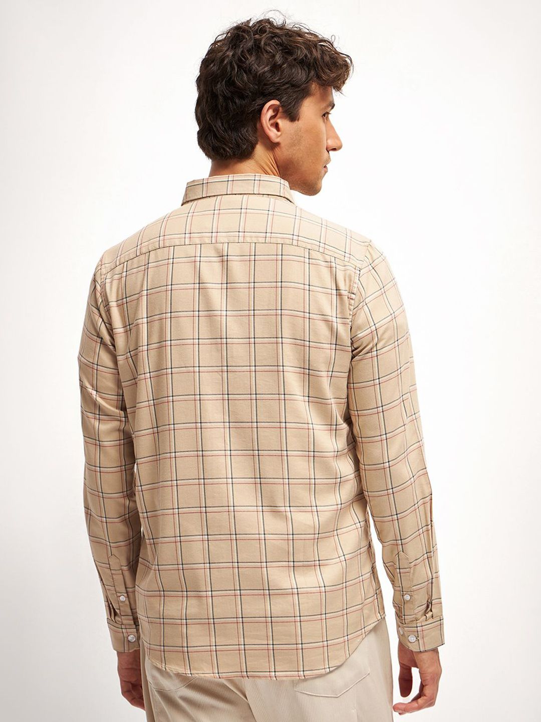 THE BEAR HOUSE Men Slim Fit Tartan Checks Opaque Checked Casual Shirt