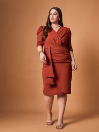 SASSAFRAS Curve Midi Dress