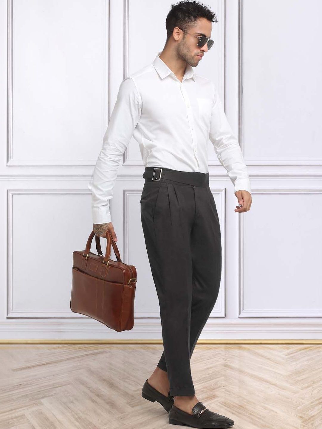 Moda Rapido Men Slim Fit Easy Wash Trousers