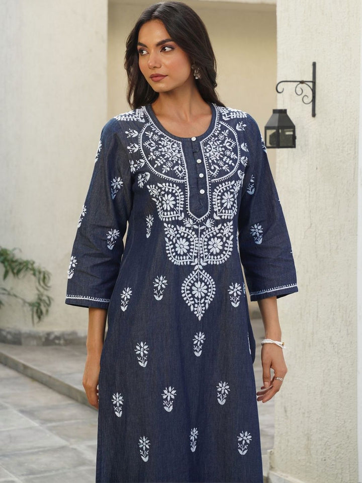 Rumah Wanita Chikankari Kurta Chikankari