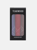 Teakwood Leathers Men Pack Of 3 Striped Pure Cotton Handkerchief