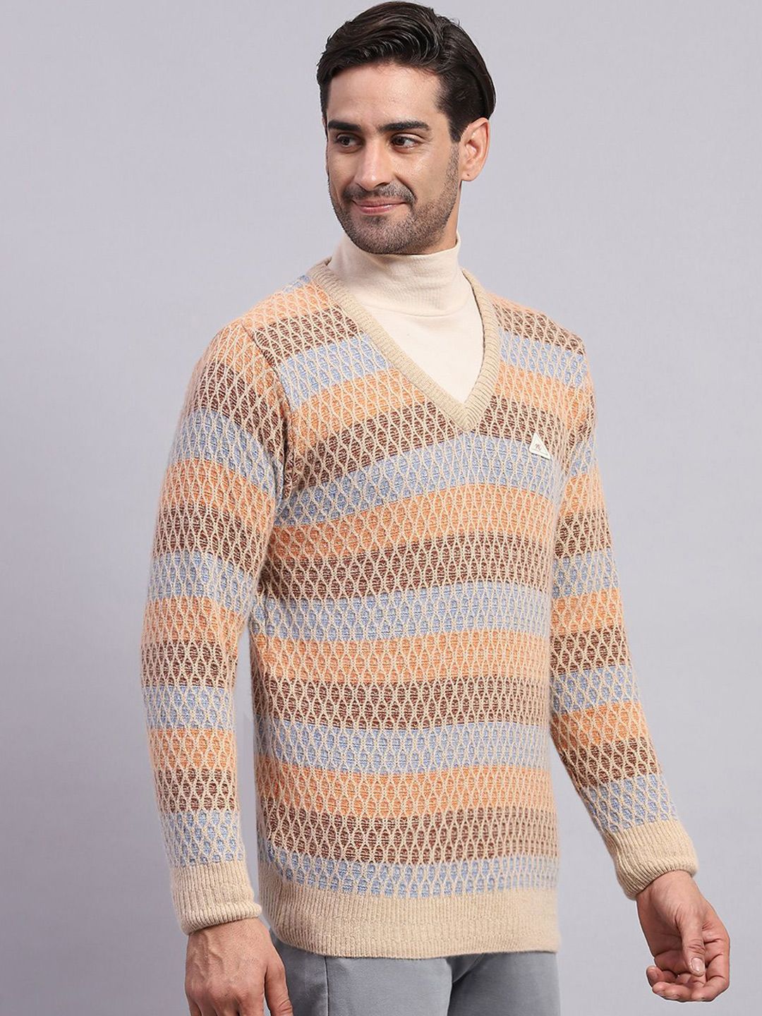 Monte Carlo Men Self Design Pullover