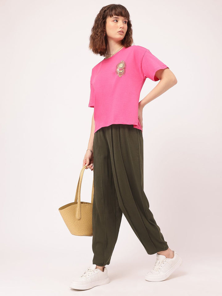 DressBerry Women Edgy Elegance Pleated Trousers