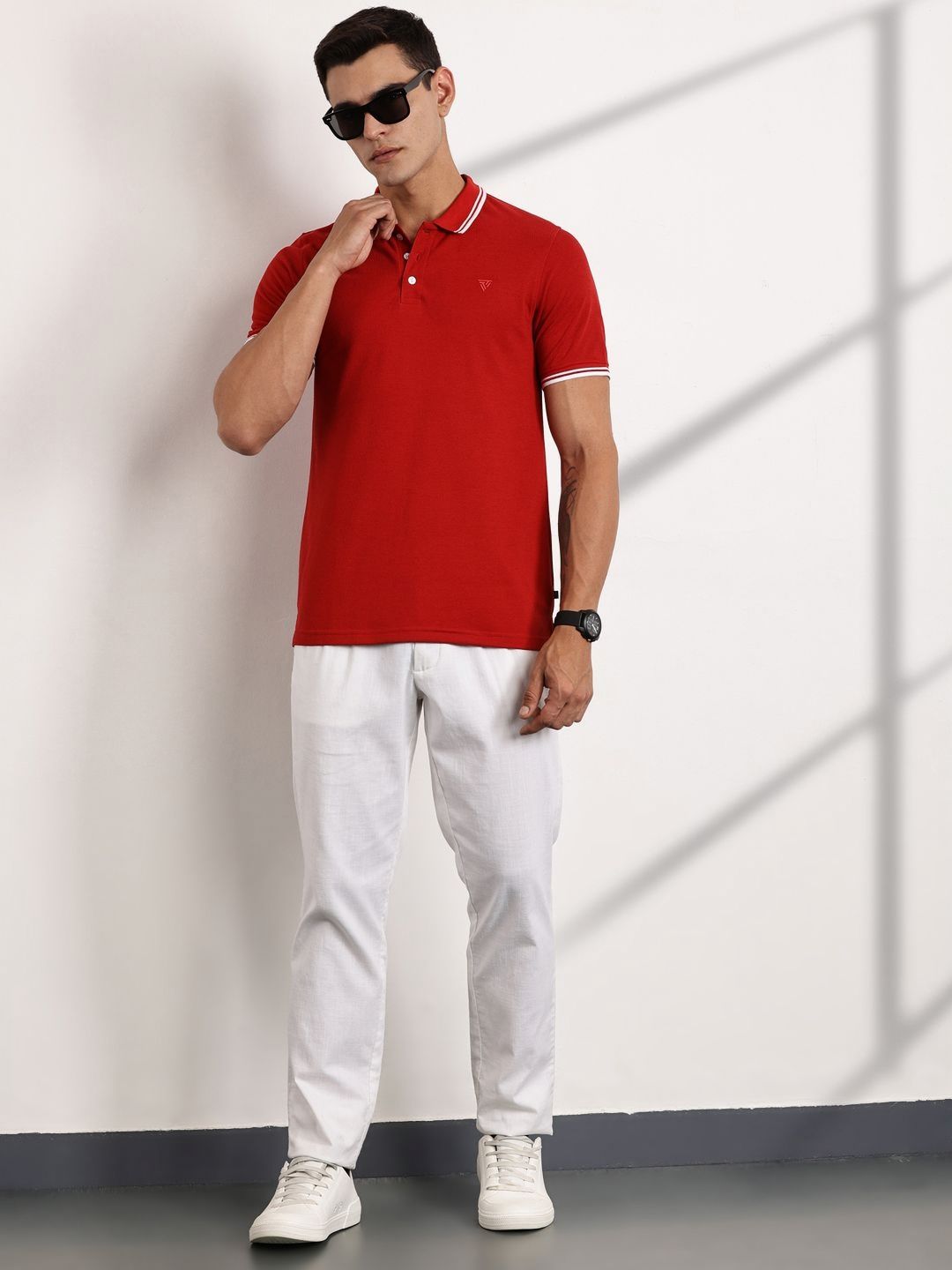 Thomas Scott Men Polo Collar T-shirt