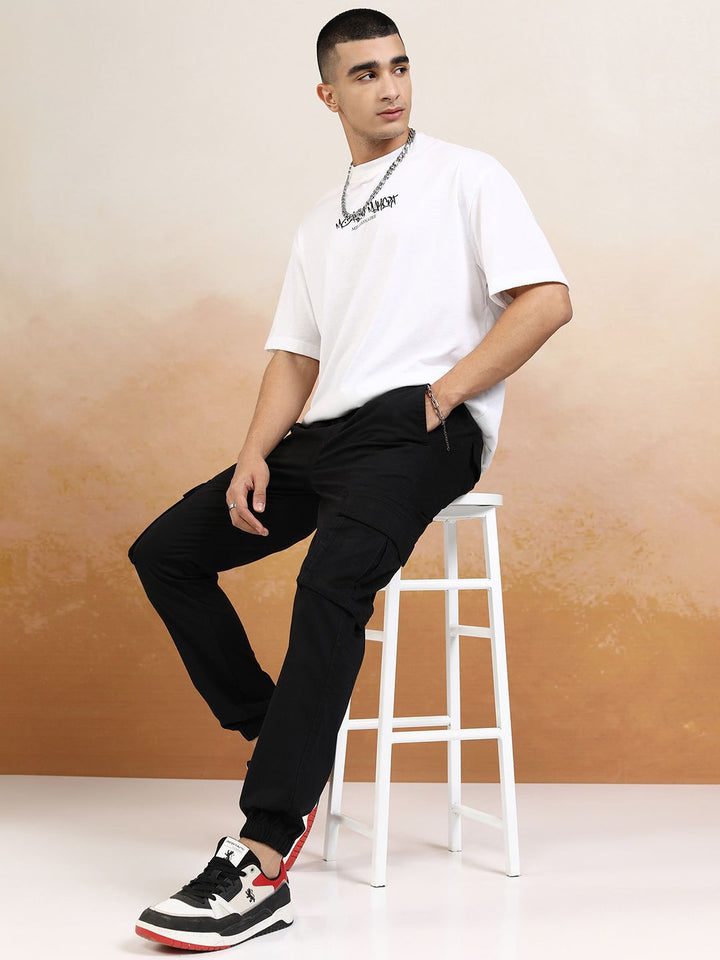 HIGHLANDER Men Mid-Rise Slim Fit Joggers