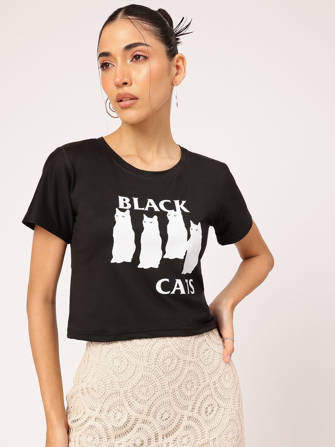 DressBerry Frothy Fun Printed T-shirt