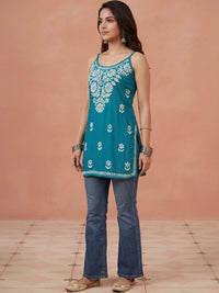 Rumah Wanita Chikankari Sulam Kurta Chikankari