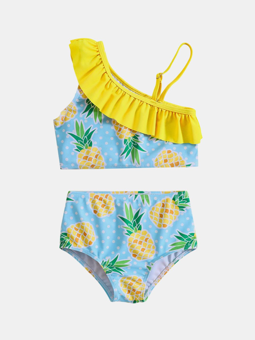 YK Infant Girls Printed Top & Briefs Swim Set