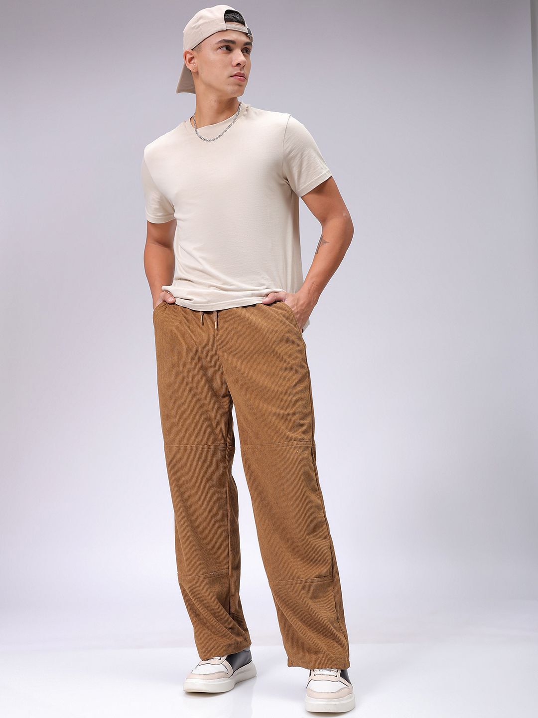 The Indian Garage Co Men Loose Fit Joggers Trousers