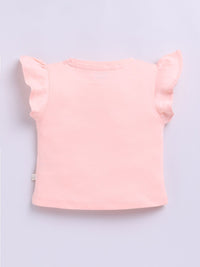 Happy Faces Girls Peanuts Printed Pure Cotton Top