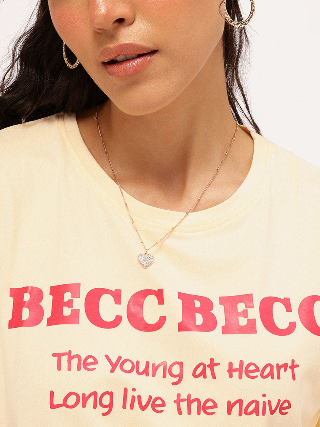 DressBerry Typography Printed Round Neck T-shirt