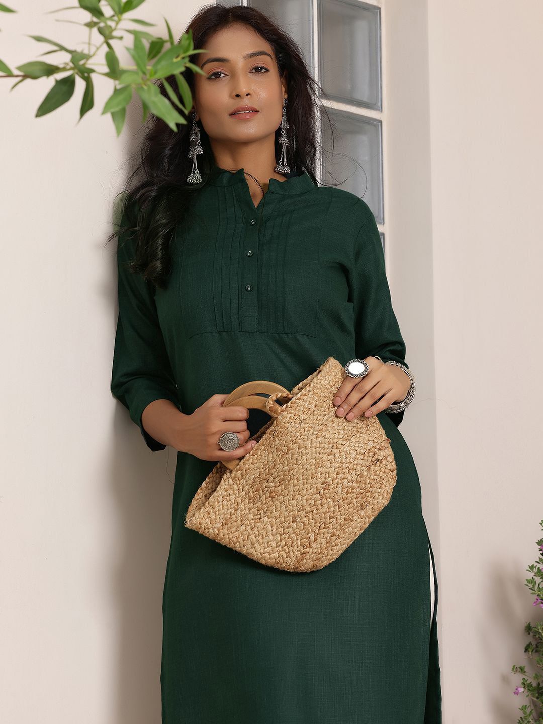 Libas Mandarin Collar Straight Kurta