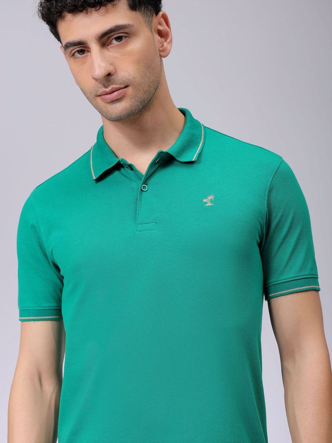 The Indian Garage Co Men Polo Collar T-shirt