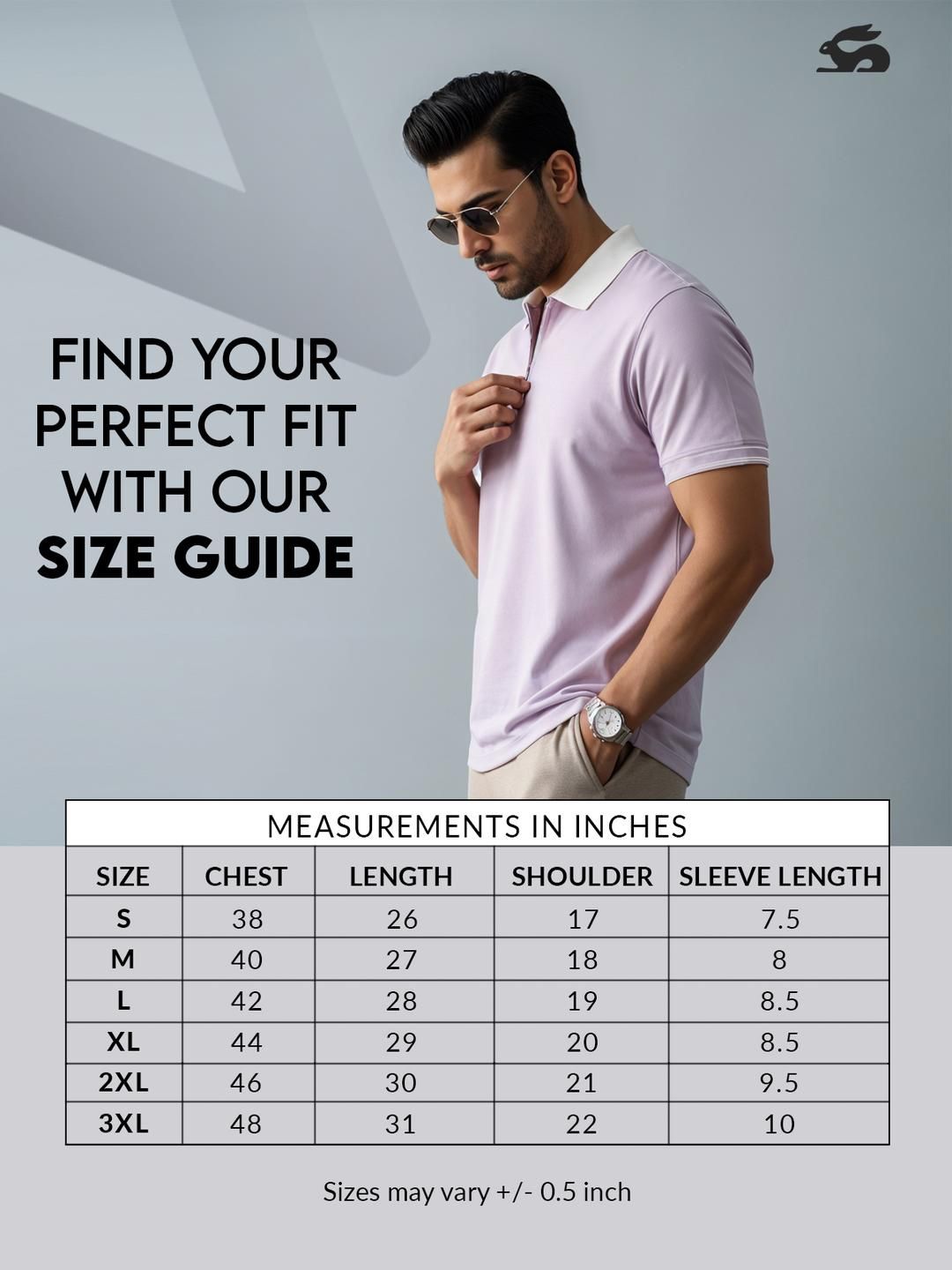 ADRO Men Lavender Cotton Tshirts
