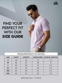 ADRO Men Lavender Cotton Tshirts