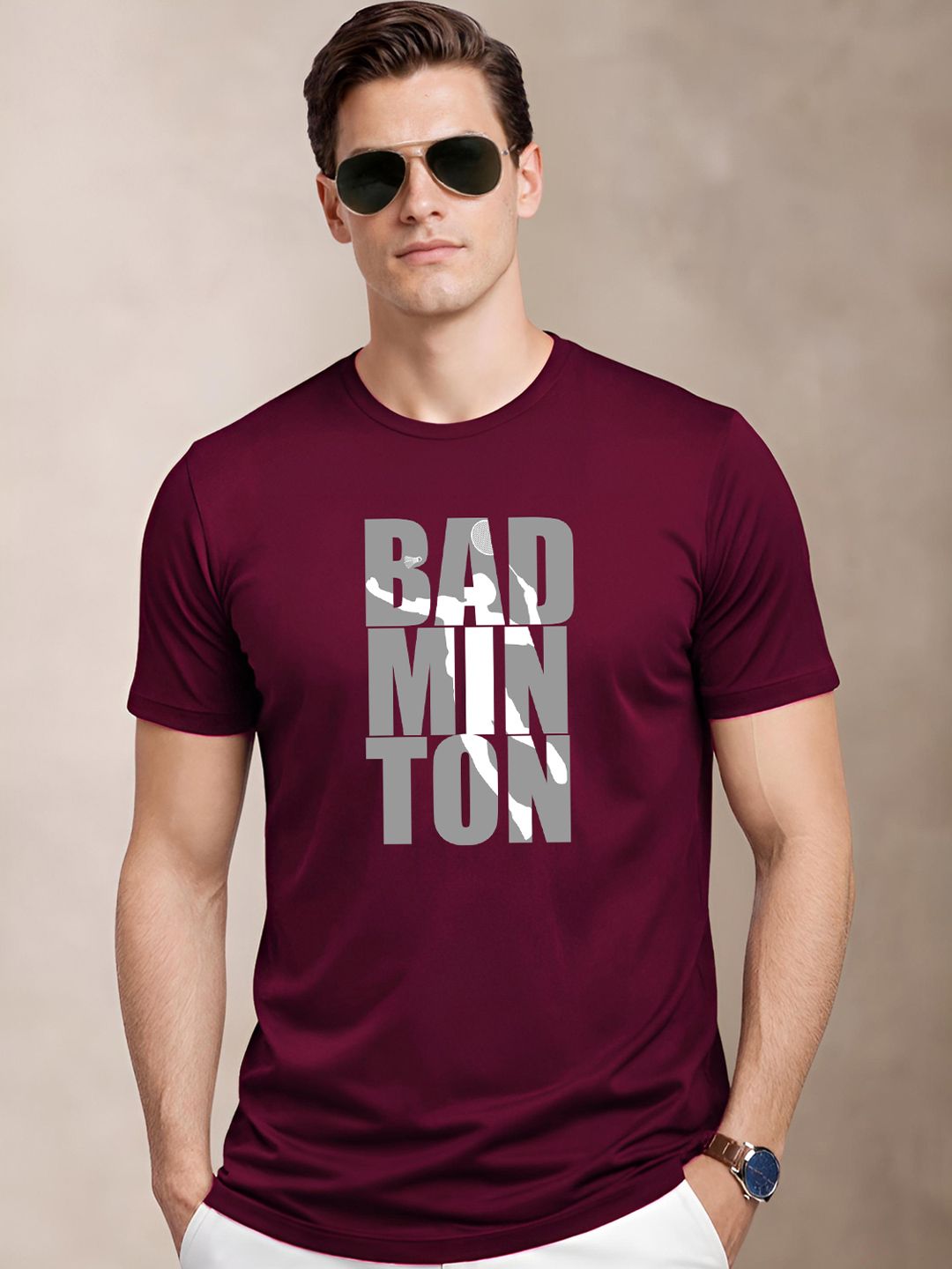 ADRO Men Typography Printed T-shirt