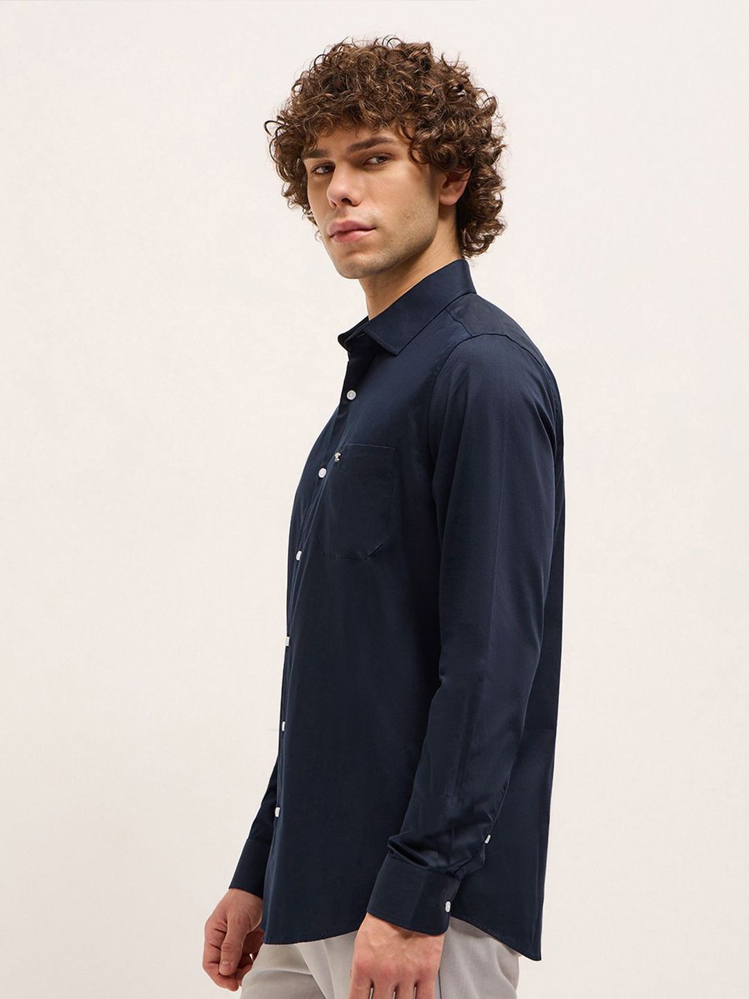 THE BEAR HOUSE Men Tailored Fit Opaque Formal Shirt