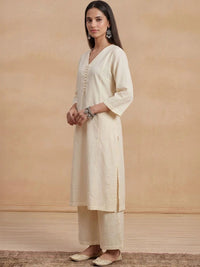 House of Chikankari Women Regular Chikankari Kurta with Trousers