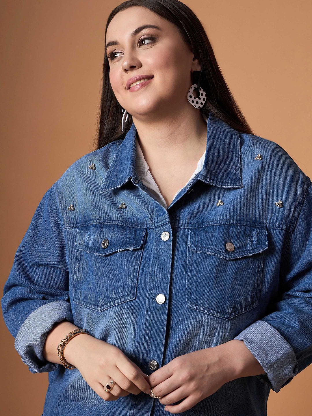SASSAFRAS Curve Women Denim Jacket